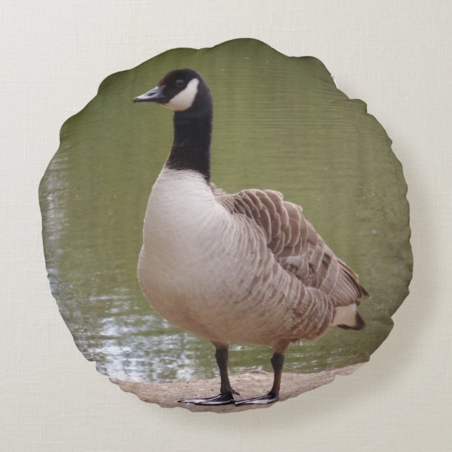 Nice Bird Round Pillow Rundes Kissen (Rückseite)