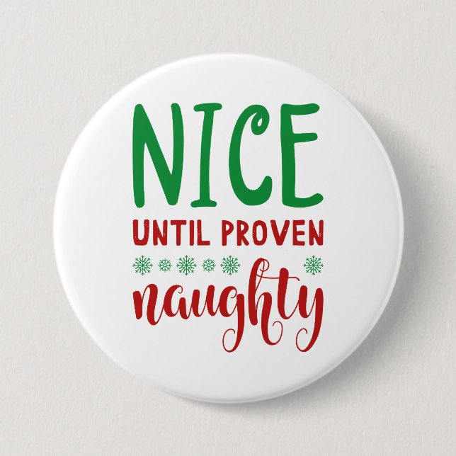 Nice bis Proven Naughty Button (Vorderseite)