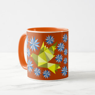 NICE BLUME BIRD GIFT TASSE