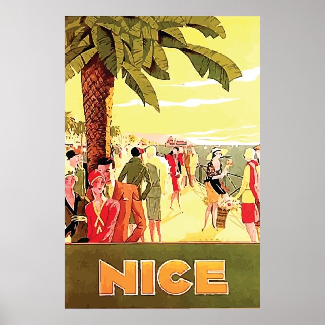 Nice by Lorenzi ~ Vintage Travel Poster (Vorne)