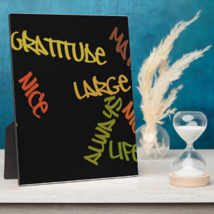 Nice Day Better Night Life Große Geschenkplakette Fotoplatte