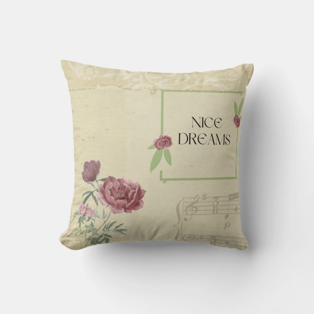 Nice Dreams Floral Pillow Kissen (Vorderseite)