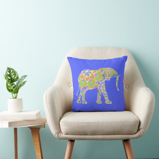Nice Elephant Mandala Design 2 Kissen (Stuhl )