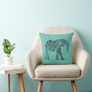 Nice Elephant Mandala Design 3 Kissen