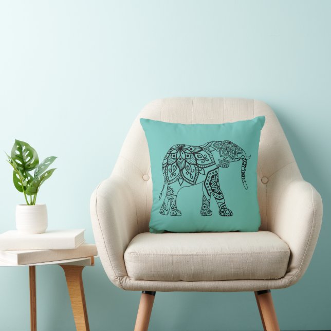 Nice Elephant Mandala Design 3 Kissen (Stuhl )