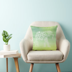 Nice Elephant Mandala Design 4 Kissen