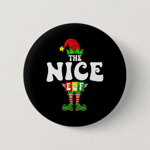 Nice Elf Familie Weihnachten Matching Pajamas Elf Button