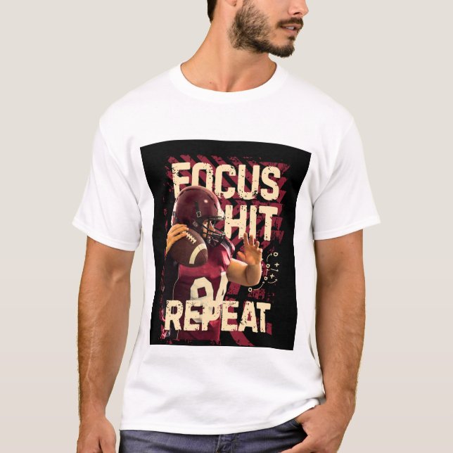 Nice focus hit repeat image  T-Shirt (Vorderseite)