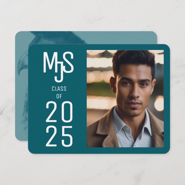 Nice Foto Abschluss Einladung (Vorne/Hinten)