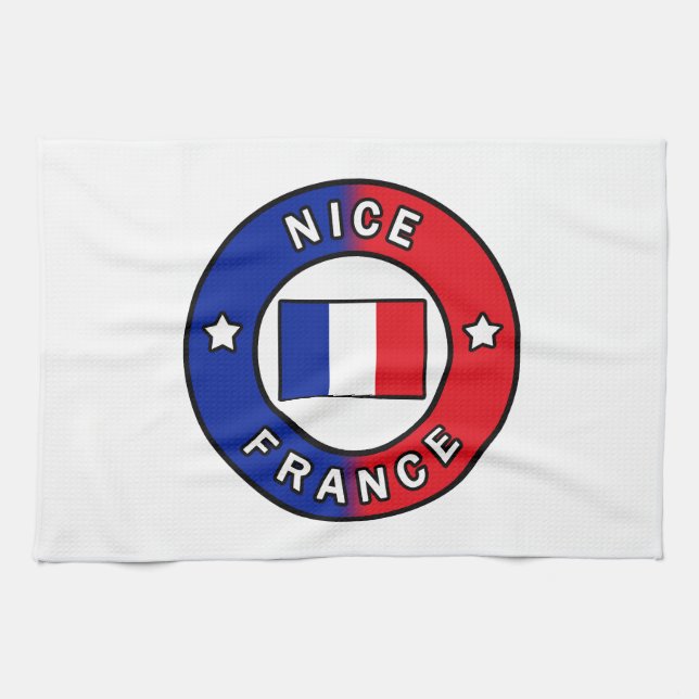 Nice France Geschirrtuch (Horizontal)