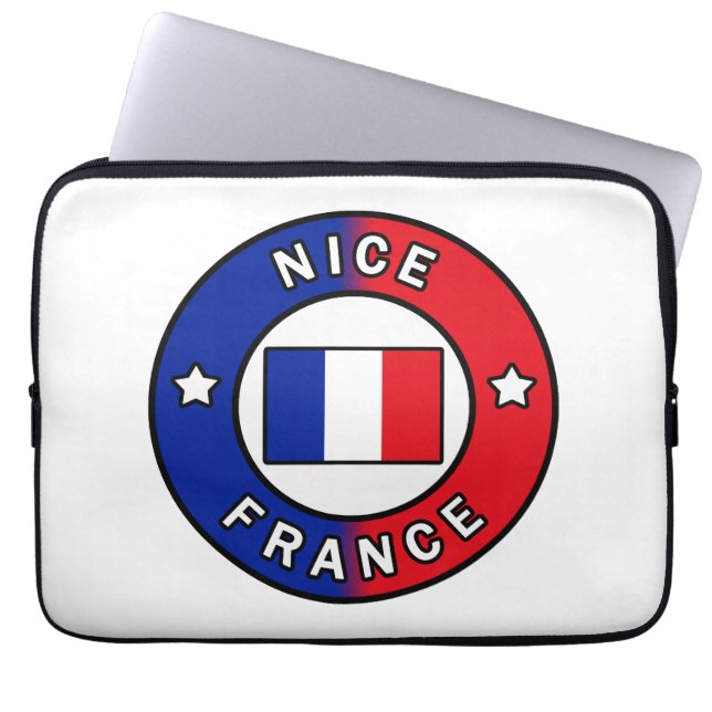 Nice France Laptopschutzhülle (Vorderseite)