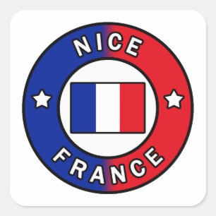 Nice France Quadratischer Aufkleber