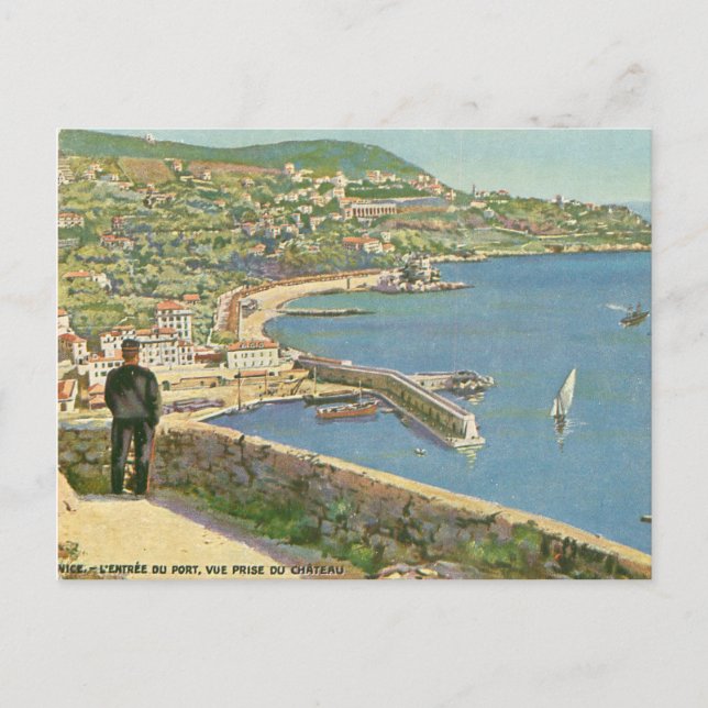 Nice France Sea View Postkarte (Vorderseite)