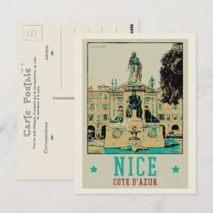 Nice Garibaldi Platz Frankreich Postcard Postkarte