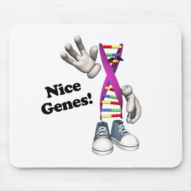 Nice Genes Funny DNA Strip Charakter Mousepad (Vorne)