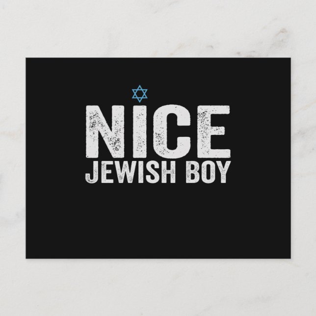 Nice jüdischer Junge Hanukkah Jüdisches Familienge Postkarte (Vorderseite)