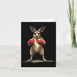 Nice Kangaroo Kämpfer für ein Unglaublich witzig K Karte