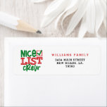 Nice List Crew Christmas Label<br><div class="desc">Nice List Crew Christmas Label</div>