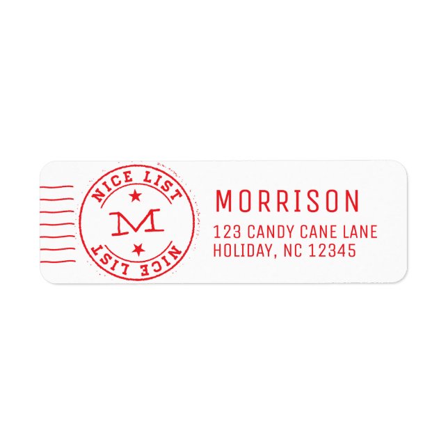 Nice List Monogram Red (Vorne)