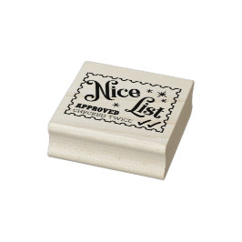 Nice List Weihnachtskarte Umschlag Santa Briefmark Gummistempel