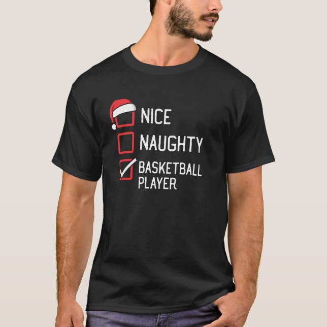 Nice Naughty Basketball Player Group Matching Chri T-Shirt (Vorderseite)
