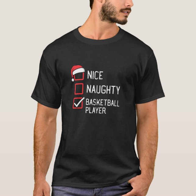 Nice Naughty Basketball Player Group Matching Chri T-Shirt (Vorderseite)