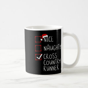 Nice Naughty Cross Country Runner List Weihnachten Kaffeetasse