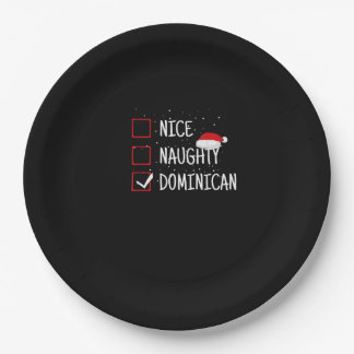 Nice Naughty Dominican Christmas List   Pappteller