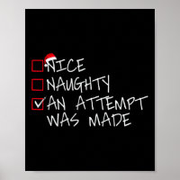 Nice Naughty Ein Versuch wurde gemacht Weihnachtsl
