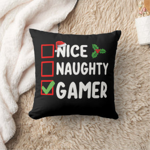 Nice Naughty Gamer Christmas List Gaming Santa Kissen