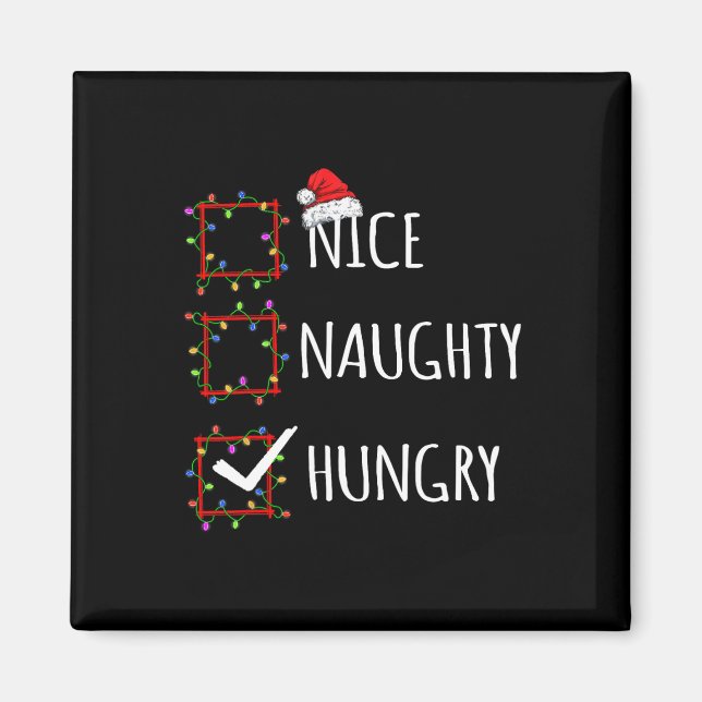 Nice Naughty Hungerfestung Weihnachtskalender Weih Magnet (Vorne)