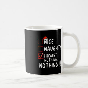 Nice Naughty I bedaure Nothing Christmas List Sant Kaffeetasse