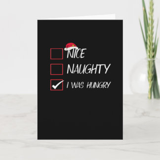 Nice Naughty I Was Hangry Qatari Christmas Heritag Karte