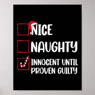 Nice Naughty Innocent bis Proven Guilty Christma Poster
