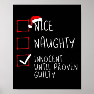 Nice Naughty Innocent bis Proven Guilty Christma Poster