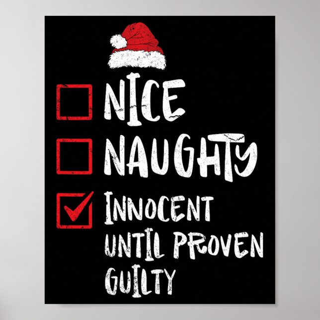 Nice Naughty Innocent bis Proven Guilty Christma Poster (Vorne)