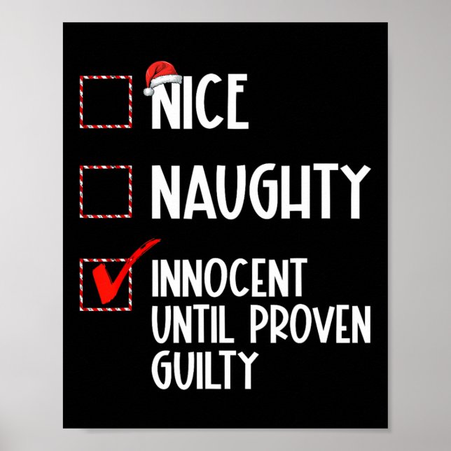 Nice Naughty Innocent bis Proven Guilty Christma Poster (Vorne)