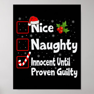 Nice Naughty Innocent bis Proven Guilty Christma Poster