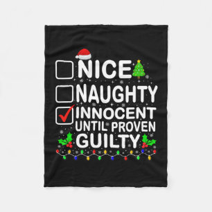 Nice naughty Innocent bis Proven Guilty Santa Xm Fleecedecke