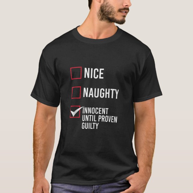 Nice Naughty Innocent Until Proven Guilty Tank Top (Vorderseite)