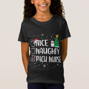 Nice Naughty Pacu Nurse Funny Christmas Pajama Xma T-Shirt
