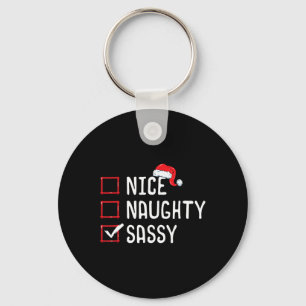 Nice Naughty Sy Christmas List Schlüsselanhänger