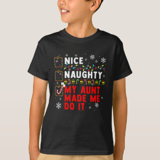Nice Naughty Tante Do It Weihnachtskids T-Shirt