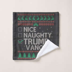Nice Naughty Trump Vance Election Ugly Sweater