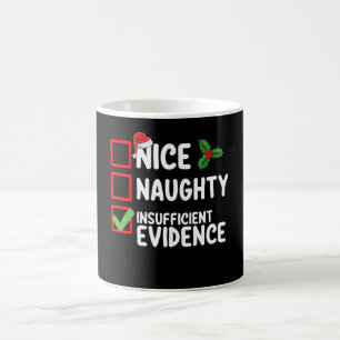 Nice Naughty Ungenügend Beweise Weihnachtsliste Kaffeetasse