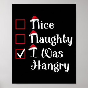 Nice Naughty war zornig Niedlichen Weihnachten Poster