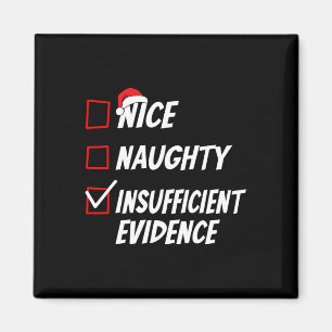 Nice Naughty Weihnachtsfamilie Xmas Pajama Men Wom Magnet