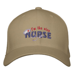 Nice Nurse Bestickte Kappe