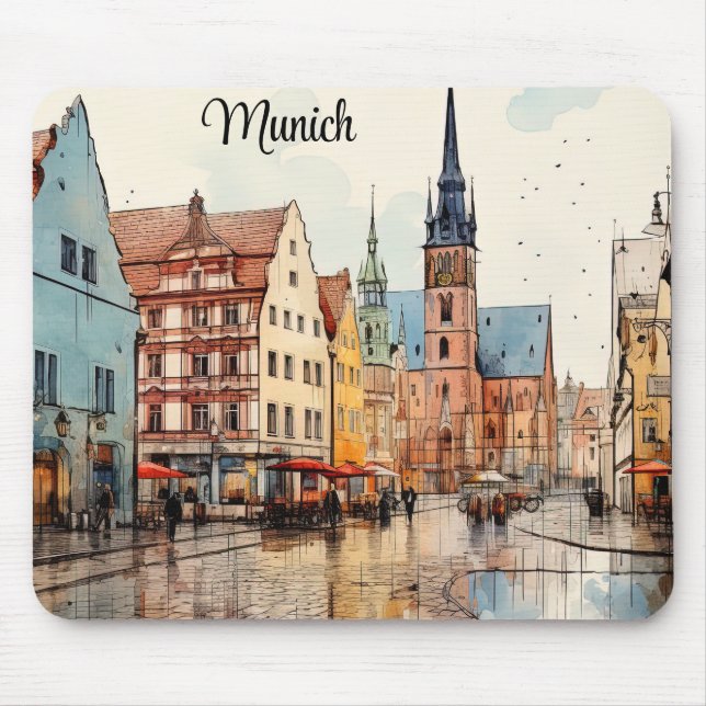 Nice painted München Mousepad (Vorne)