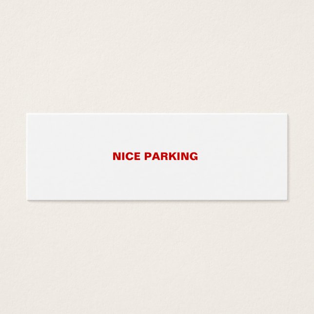 NICE PARKING (Vorderseite)